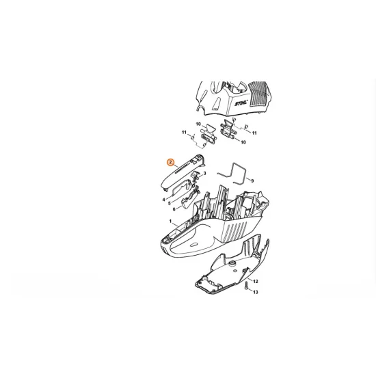 STIHL  Okładzina uchwytu 4851 791 0601